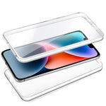 Funda COOL Silicona 3D para iPhone 14 Plus (Transparente Frontal + Trasera) - PixelPlaza