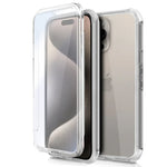 Funda COOL Silicona 3D para iPhone 15 Pro Max (Transparente Frontal + Trasera) - PixelPlaza
