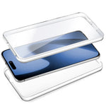 Funda COOL Silicona 3D para iPhone 17 Pro Max (Transparente Frontal + Trasera) - PixelPlaza