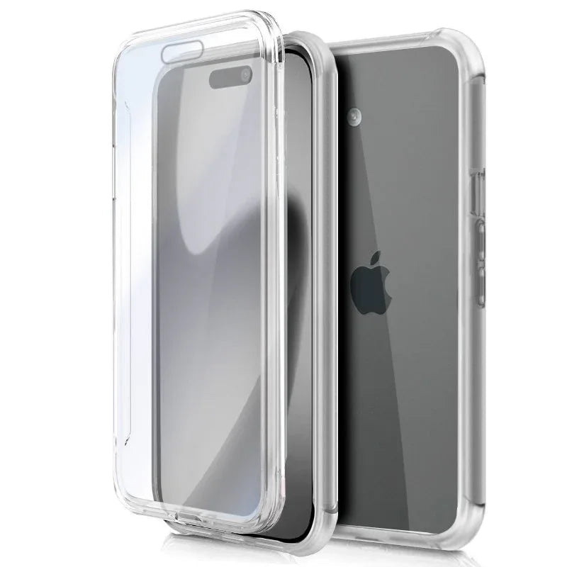 Funda COOL Silicona 3D para iPhone 17 (Transparente Frontal + Trasera) - PixelPlaza