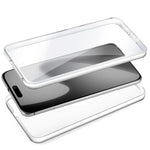 Funda COOL Silicona 3D para iPhone 17 (Transparente Frontal + Trasera) - PixelPlaza