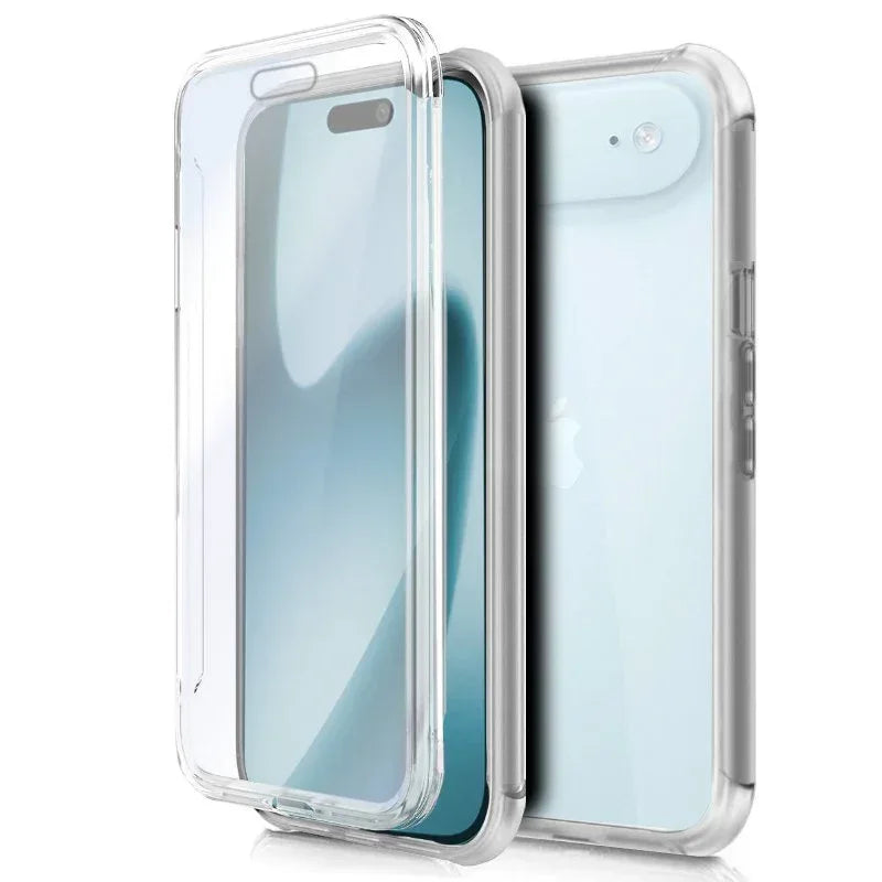 Funda COOL Silicona 3D para iPhone Air (Transparente Frontal + Trasera) - PixelPlaza