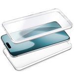 Funda COOL Silicona 3D para iPhone Air (Transparente Frontal + Trasera) - PixelPlaza