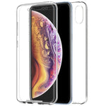 Funda COOL Silicona 3D para iPhone XS Max (Transparente Frontal + Trasera) - PixelPlaza
