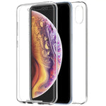 Funda COOL Silicona 3D para iPhone XS Max (Transparente Frontal + Trasera) - PixelPlaza
