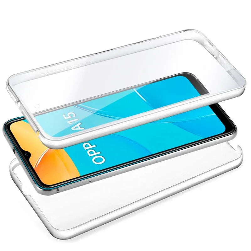 Funda COOL Silicona 3D para Oppo A15 / A15s (Transparente Frontal + Trasera) - PixelPlaza