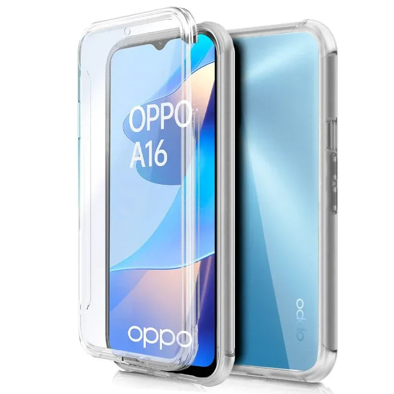 Funda COOL Silicona 3D para Oppo A16 / A16s / A54s (Transparente Frontal + Trasera) - PixelPlaza