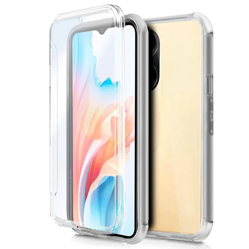 Funda COOL Silicona 3D para Oppo A18 / A38 (Transparente Frontal + Trasera) - PixelPlaza