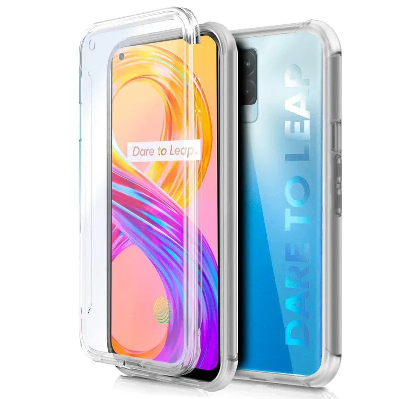 Funda COOL Silicona 3D para Realme 8 / 8 Pro (Transparente Frontal + Trasera) - PixelPlaza