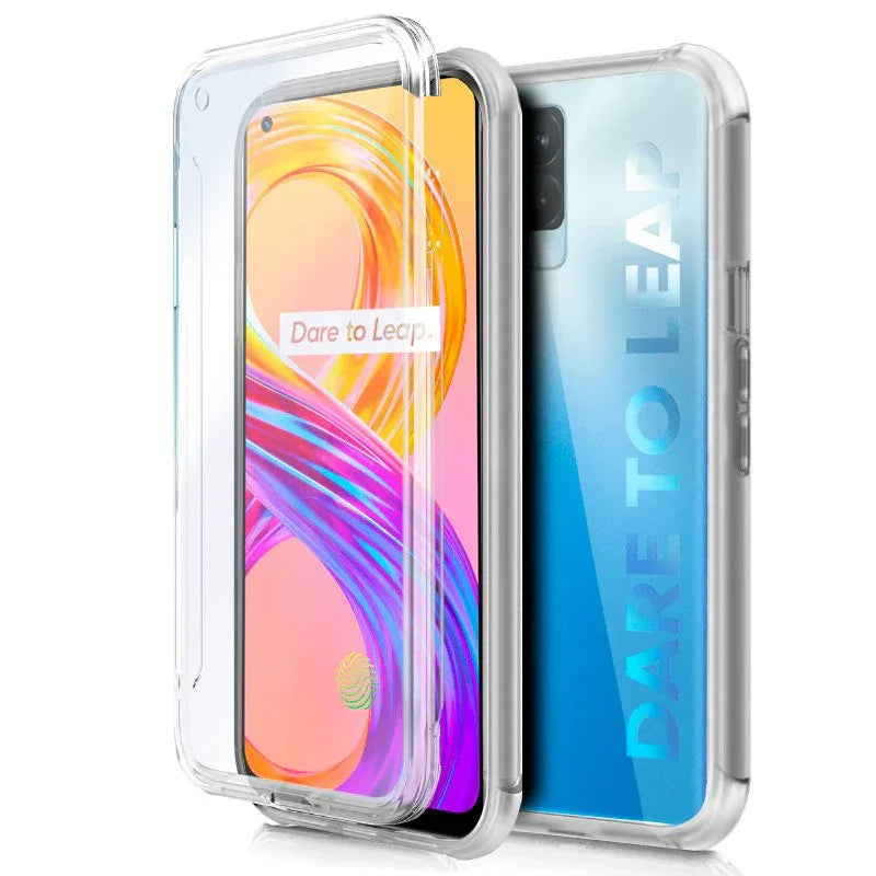 Funda COOL Silicona 3D para Realme 8 / 8 Pro (Transparente Frontal + Trasera) - PixelPlaza