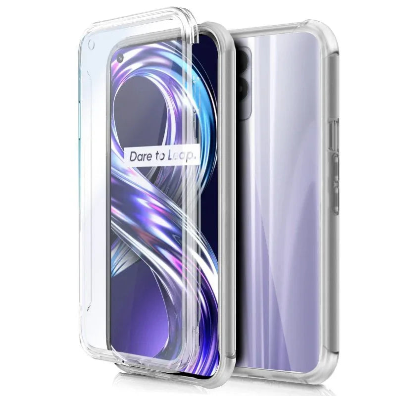 Funda COOL Silicona 3D para Realme 8i / Narzo 50 (Transparente Frontal + Trasera) - PixelPlaza