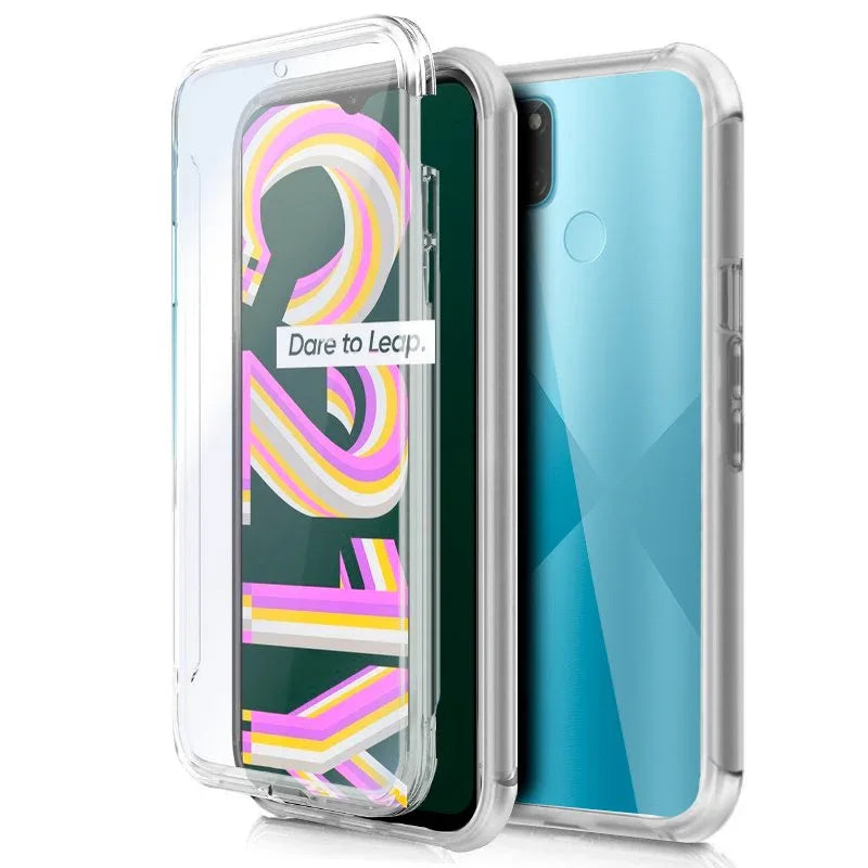 Funda COOL Silicona 3D para Realme C21Y / C25Y (Transparente Frontal + Trasera) - PixelPlaza