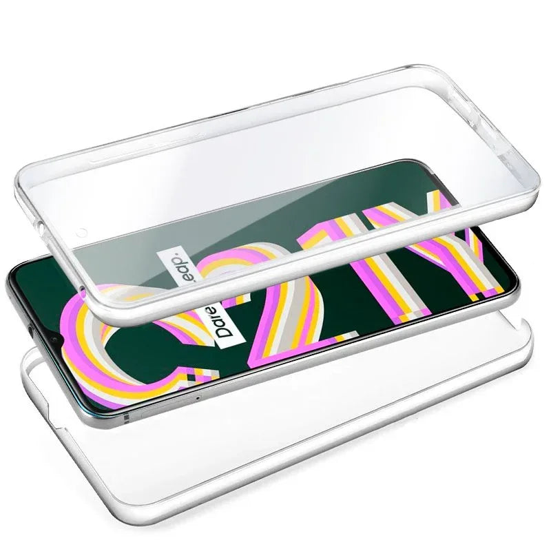 Funda COOL Silicona 3D para Realme C21Y / C25Y (Transparente Frontal + Trasera) - PixelPlaza