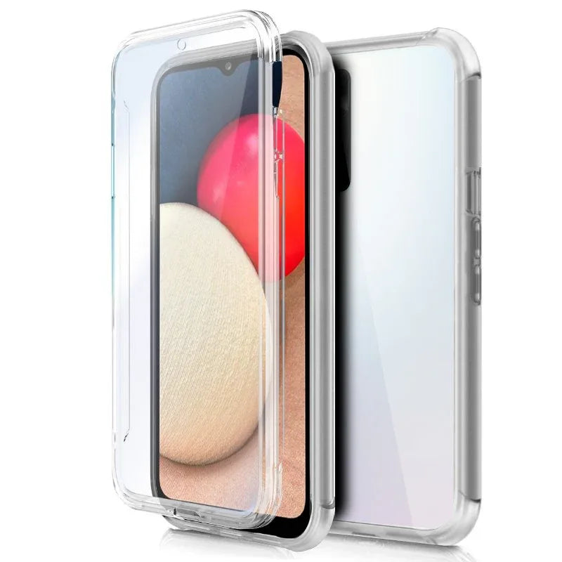Funda COOL Silicona 3D para Samsung A025 Galaxy A02s (Transparente Frontal + Trasera) - PixelPlaza