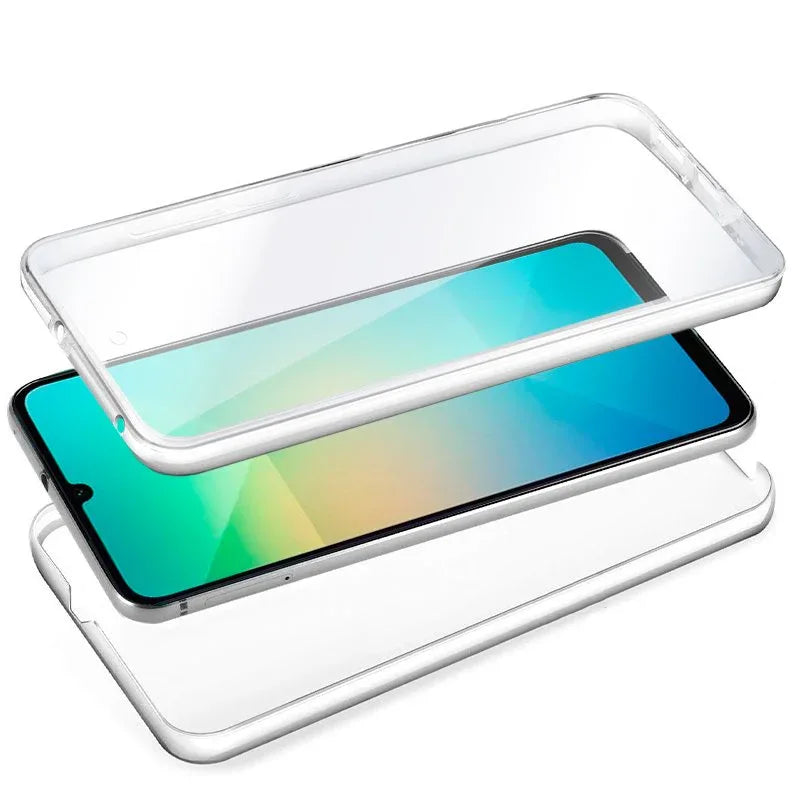Funda COOL Silicona 3D para Samsung A065 Galaxy A06 (Transparente Frontal + Trasera) - PixelPlaza