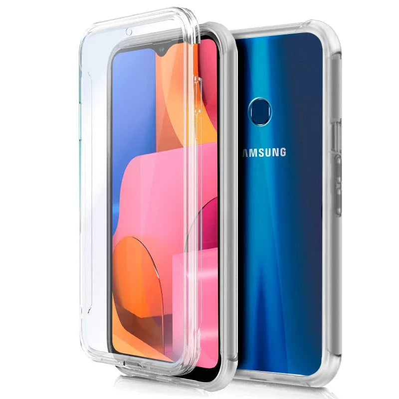 Funda COOL Silicona 3D para Samsung A207 Galaxy A20s (Transparente Frontal + Trasera) - PixelPlaza