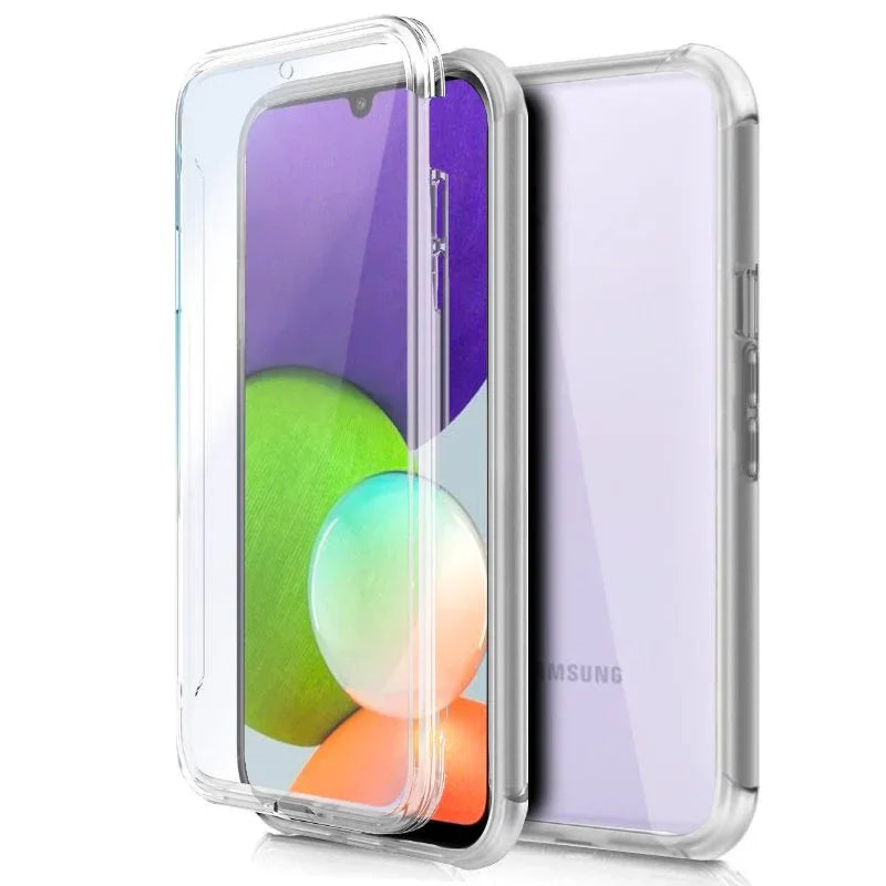 Funda COOL Silicona 3D para Samsung A225 Galaxy A22 4G (Transparente Frontal + Trasera) - PixelPlaza