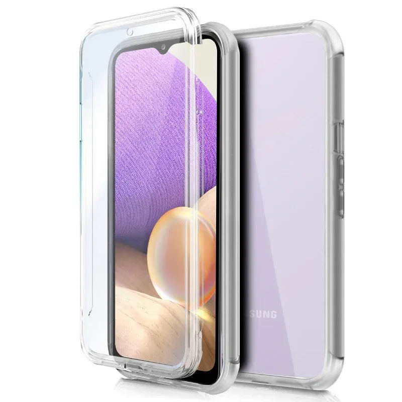 Funda COOL Silicona 3D para Samsung A326 Galaxy A32 5G (Transparente Frontal + Trasera) - PixelPlaza
