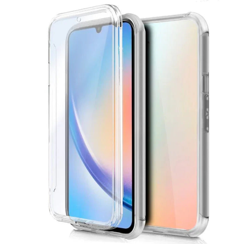 Funda COOL Silicona 3D para Samsung A346 Galaxy A34 5G (Transparente Frontal + Trasera) - PixelPlaza