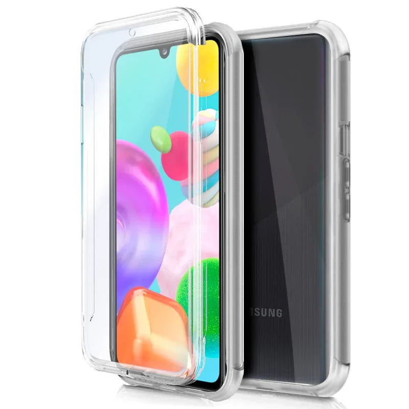 Funda COOL Silicona 3D para Samsung A415 Galaxy A41 (Transparente Frontal + Trasera) - PixelPlaza