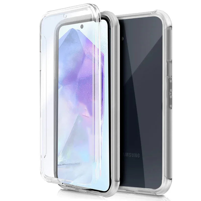 Funda COOL Silicona 3D para Samsung A556 Galaxy A55 5G (Transparente Frontal + Trasera) - PixelPlaza
