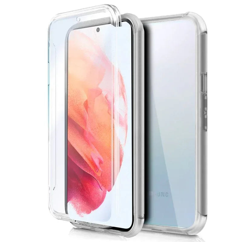 Funda COOL Silicona 3D para Samsung G990 Galaxy S21 (Transparente Frontal + Trasera) - PixelPlaza