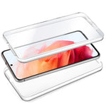Funda COOL Silicona 3D para Samsung G990 Galaxy S21 (Transparente Frontal + Trasera) - PixelPlaza
