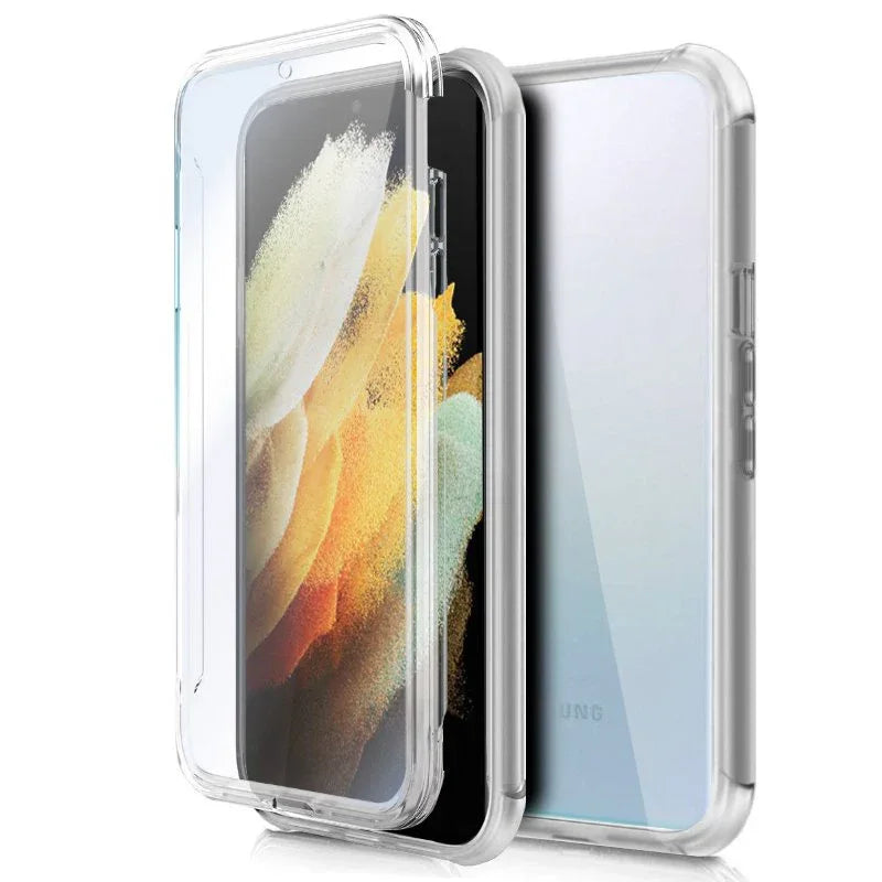 Funda COOL Silicona 3D para Samsung G998 Galaxy S21 Ultra (Transparente Frontal + Trasera) - PixelPlaza