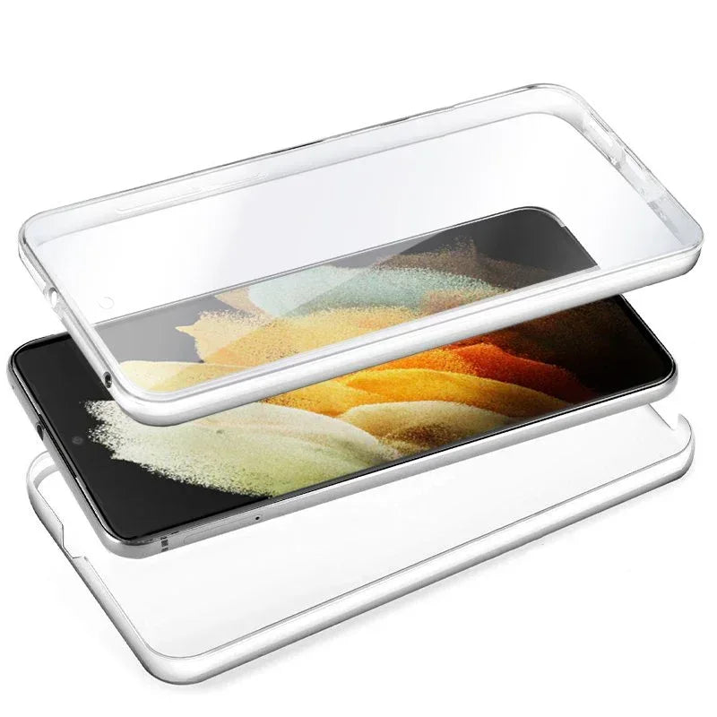 Funda COOL Silicona 3D para Samsung G998 Galaxy S21 Ultra (Transparente Frontal + Trasera) - PixelPlaza