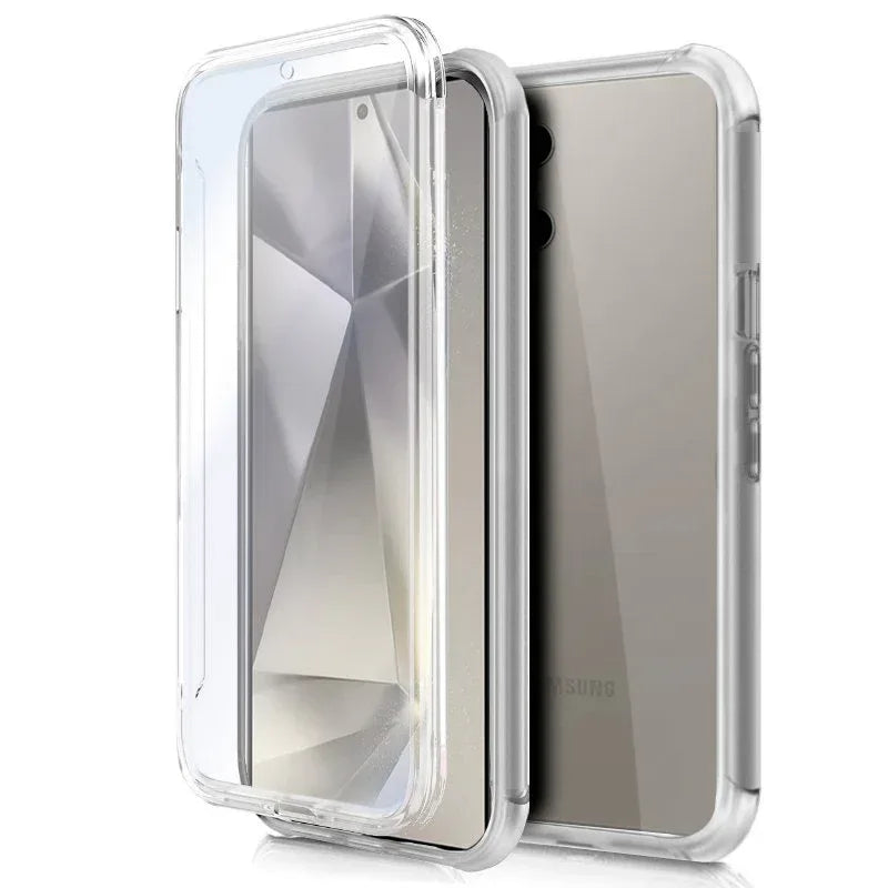 Funda COOL Silicona 3D para Samsung S928 Galaxy S24 Ultra (Transparente Frontal + Trasera) - PixelPlaza