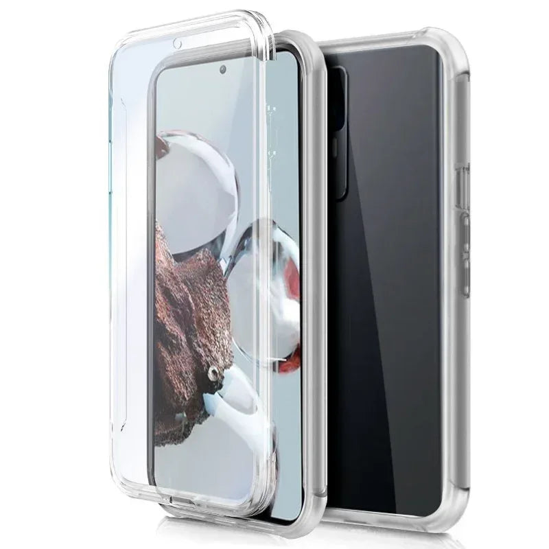 Funda COOL Silicona 3D para Xiaomi 12T / 12T Pro (Transparente Frontal + Trasera) - PixelPlaza