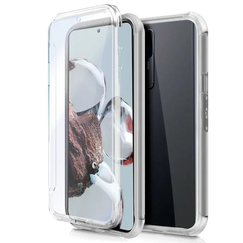 Funda COOL Silicona 3D para Xiaomi 12T / 12T Pro (Transparente Frontal + Trasera) - PixelPlaza