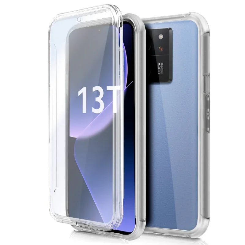 Funda COOL Silicona 3D para Xiaomi 13T / 13T Pro (Transparente Frontal + Trasera) - PixelPlaza