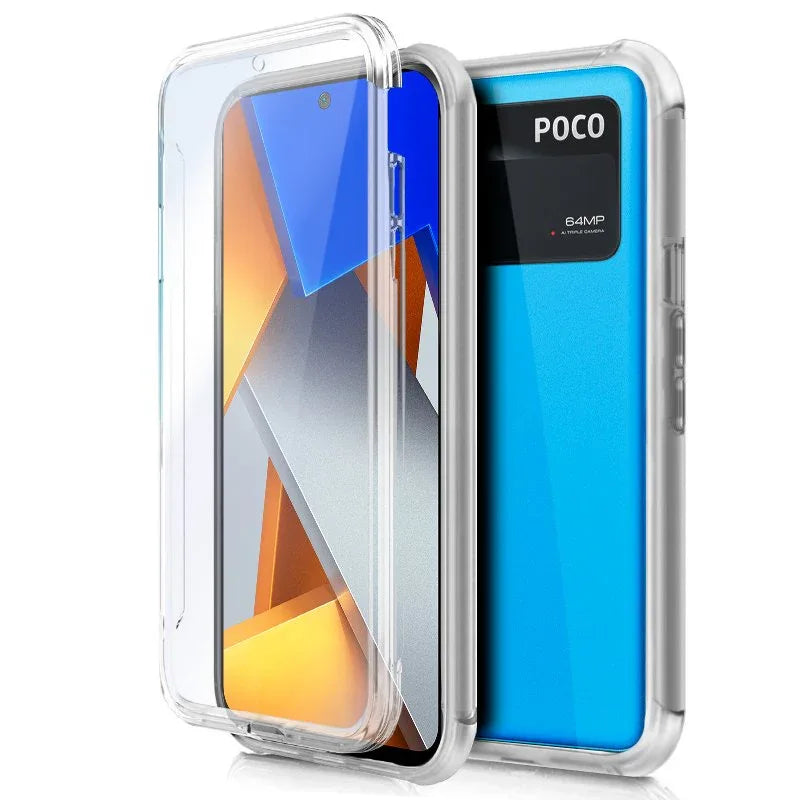 Funda COOL Silicona 3D para Xiaomi Poco M4 Pro (Transparente Frontal + Trasera) - PixelPlaza