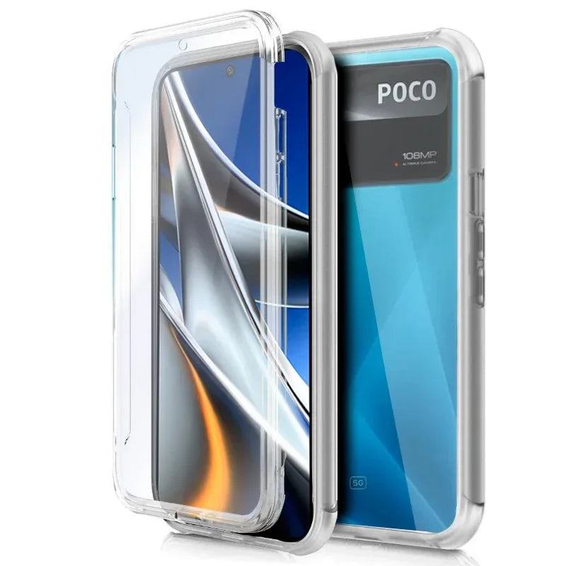 Funda COOL Silicona 3D para Xiaomi Poco X4 Pro 5G (Transparente Frontal + Trasera) - PixelPlaza