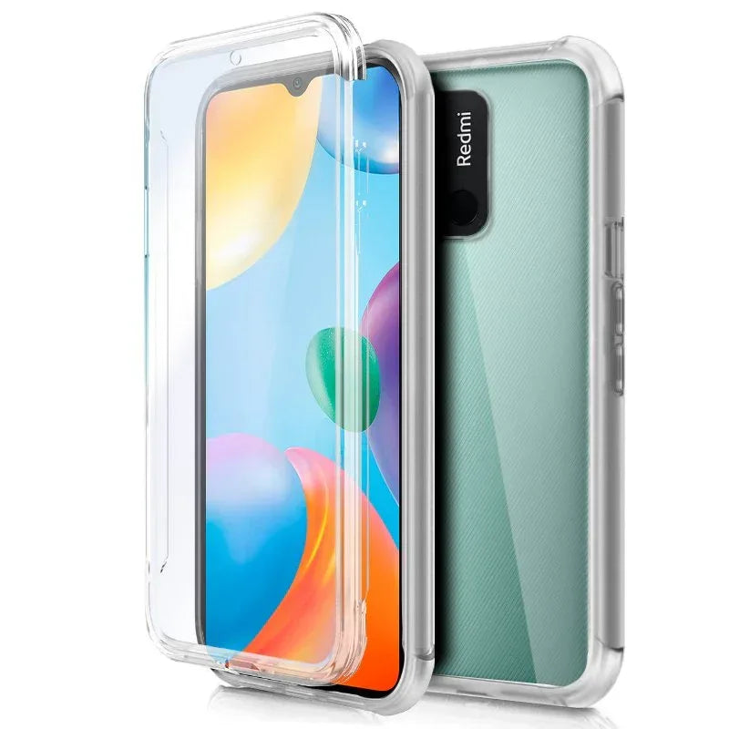 Funda COOL Silicona 3D para Xiaomi Redmi 10C (Transparente Frontal + Trasera) - PixelPlaza