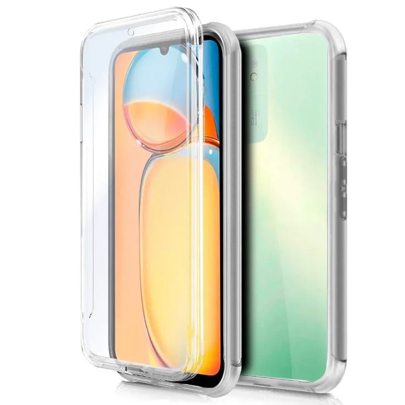 Funda COOL Silicona 3D para Xiaomi Redmi 13C / 13C 5G / Poco C65 (Transparente Frontal + Trasera) - PixelPlaza