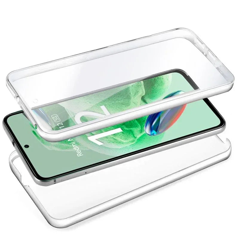 Funda COOL Silicona 3D para Xiaomi Redmi Note 12 5G / Poco X5 5G (Transparente Frontal + Trasera) - PixelPlaza