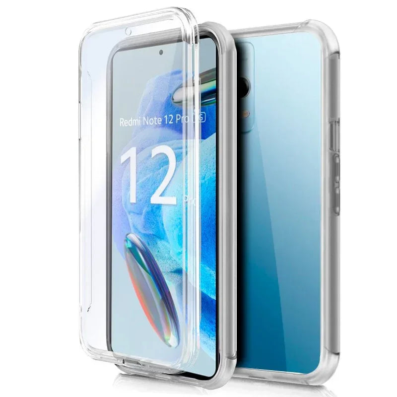 Funda COOL Silicona 3D para Xiaomi Redmi Note 12 Pro 5G (Transparente Frontal + Trasera) - PixelPlaza