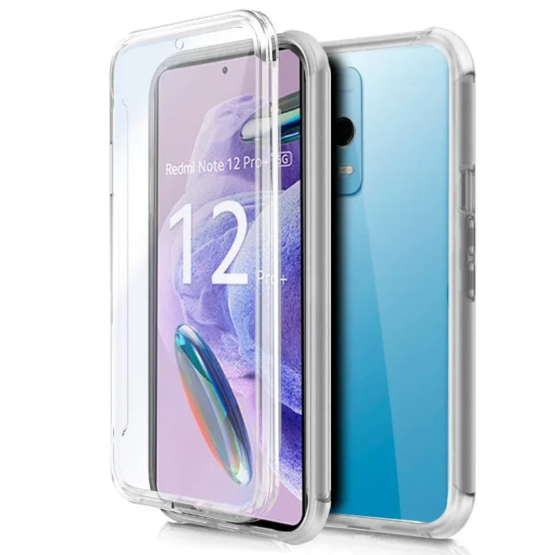 Funda COOL Silicona 3D para Xiaomi Redmi Note 12 Pro Plus 5G (Transparente Frontal + Trasera) - PixelPlaza