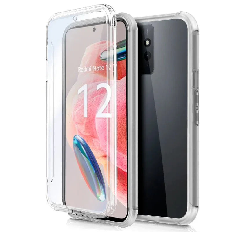 Funda COOL Silicona 3D para Xiaomi Redmi Note 12 (Transparente Frontal + Trasera) - PixelPlaza