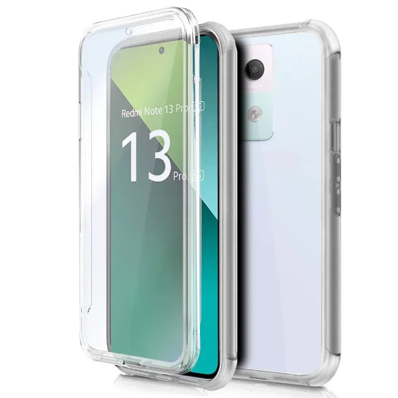Funda COOL Silicona 3D para Xiaomi Redmi Note 13 Pro 5G / Poco X6 5G (Transparente Frontal + Trasera) - PixelPlaza