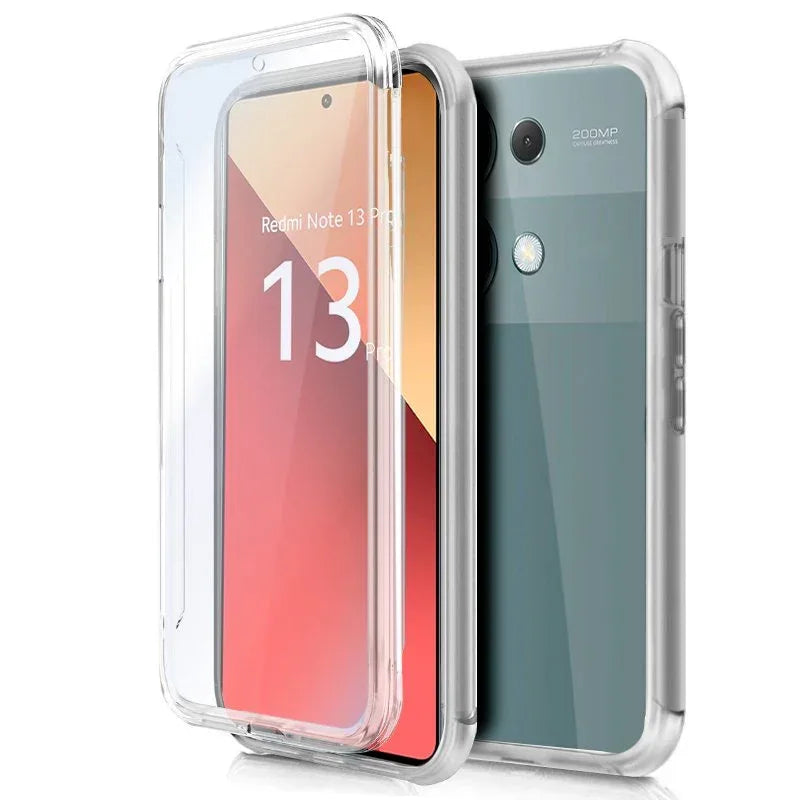 Funda COOL Silicona 3D para Xiaomi Redmi Note 13 Pro / Note 14S / Poco M6 Pro (Transparente Frontal + Trasera) - PixelPlaza