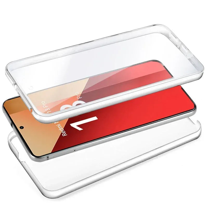 Funda COOL Silicona 3D para Xiaomi Redmi Note 13 Pro / Note 14S / Poco M6 Pro (Transparente Frontal + Trasera) - PixelPlaza