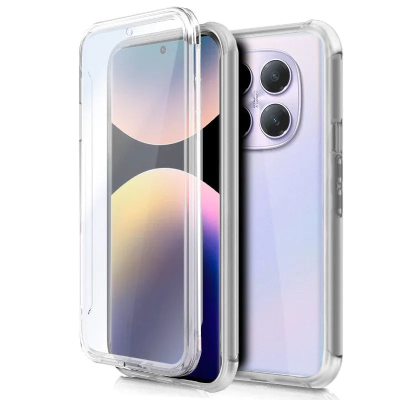 Funda COOL Silicona 3D para Xiaomi Redmi Note 14 Pro (Transparente Frontal + Trasera) - PixelPlaza