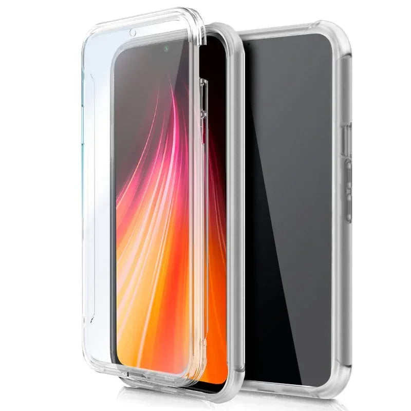 Funda COOL Silicona 3D para Xiaomi Redmi Note 8 / Note 8 (2021) (Transparente Frontal + Trasera) - PixelPlaza