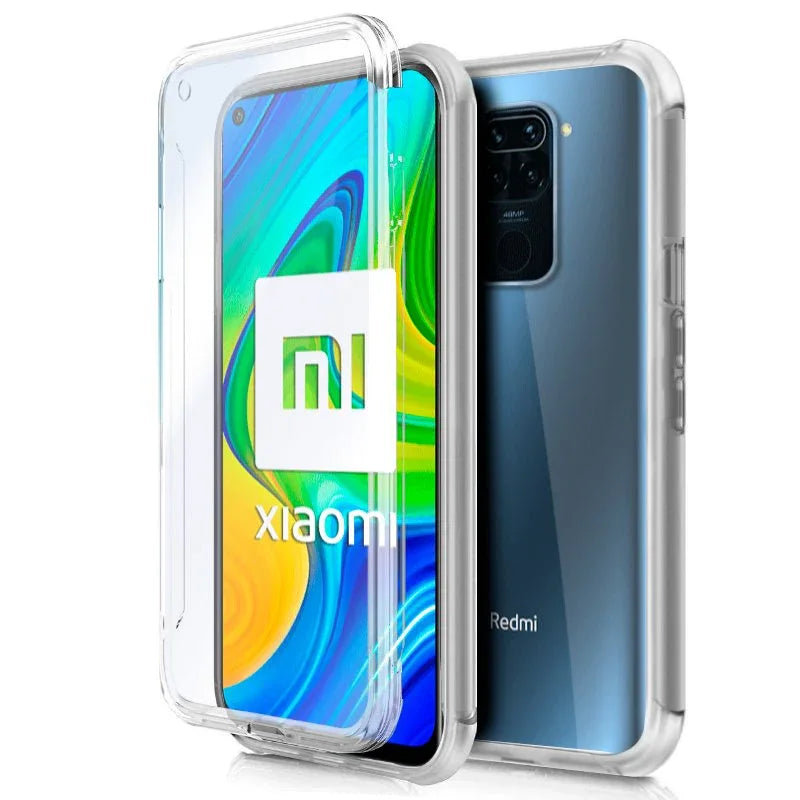 Funda COOL Silicona 3D para Xiaomi Redmi Note 9 (Transparente Frontal + Trasera) - PixelPlaza