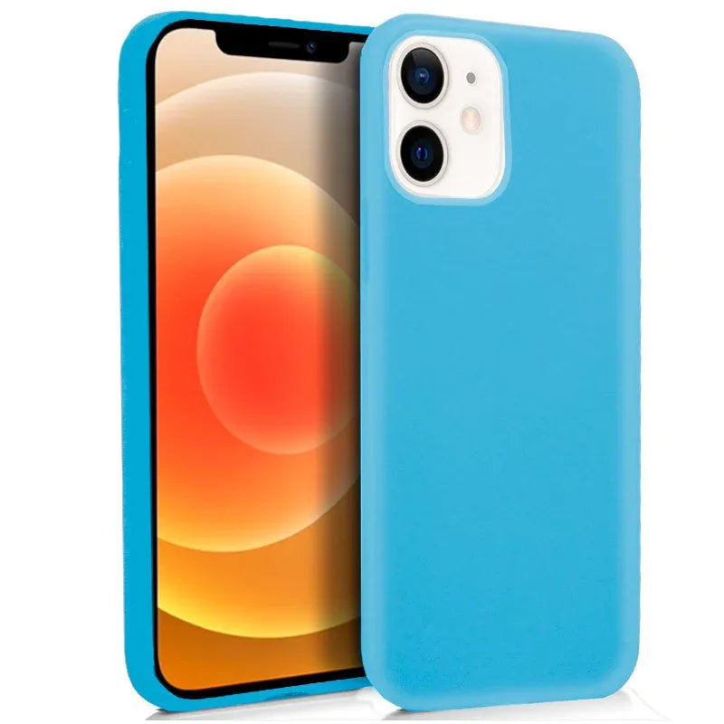 Funda COOL Silicona para iPhone 12 mini (Celeste) - PixelPlaza