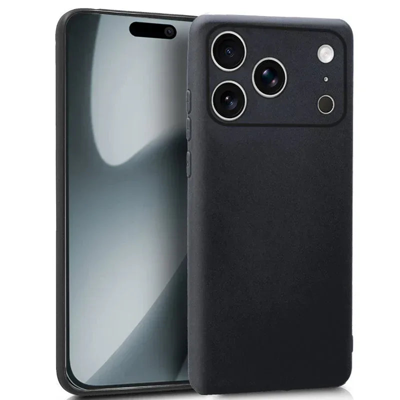 Funda COOL Silicona para iPhone 17 Pro (Negro) - PixelPlaza