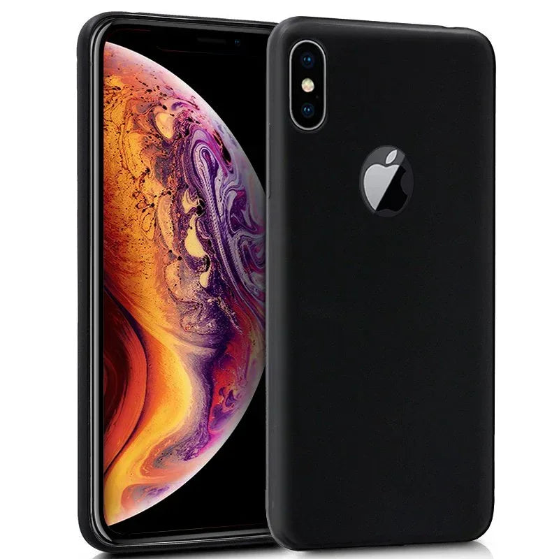 Funda COOL Silicona para iPhone XS Max (Negro) - PixelPlaza